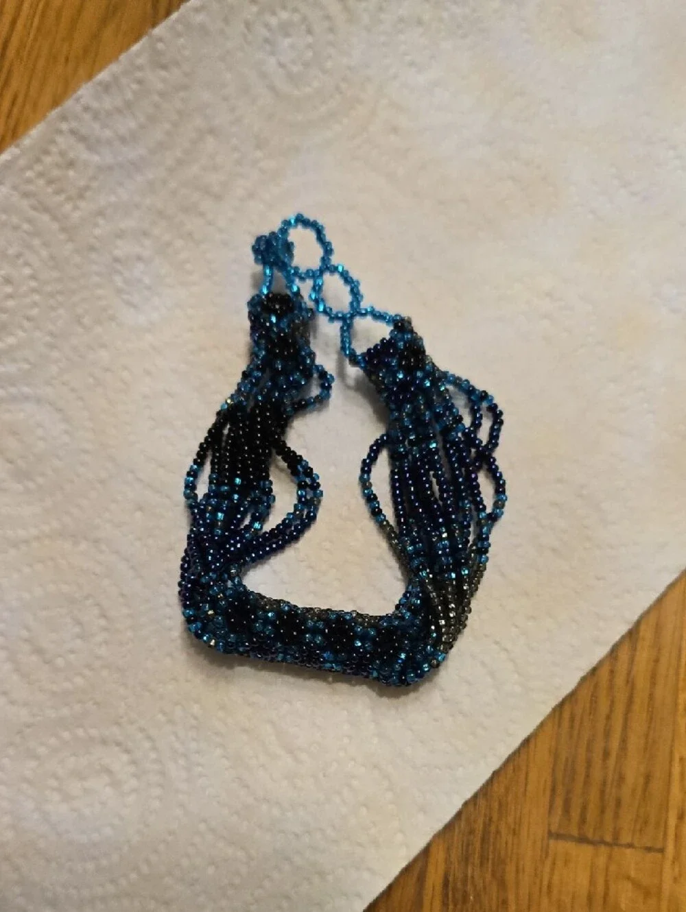 Caribbean Blue Twisted Seed Bead Bracelet - Women Jewelry